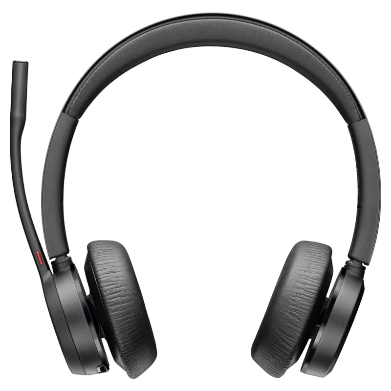 Diadema Poly Voyager 4320 - Inalámbrico - Micrófono - Negro - Certificado para Microsoft Teams - 77Z30AA