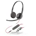 Diadema Poly Blackwire C3225 - Alámbrico - USB C/A - Micrófono - 8X229A6