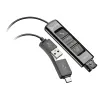 Adaptador Poly DA85 - USB a QD - Negro - 786C7AA