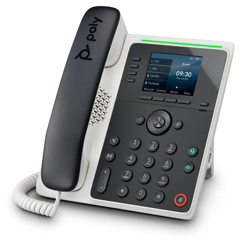 Teléfono IP Poly Edge E220 IP - 2.8" - 4 Líneas - PoE - 82M87AA