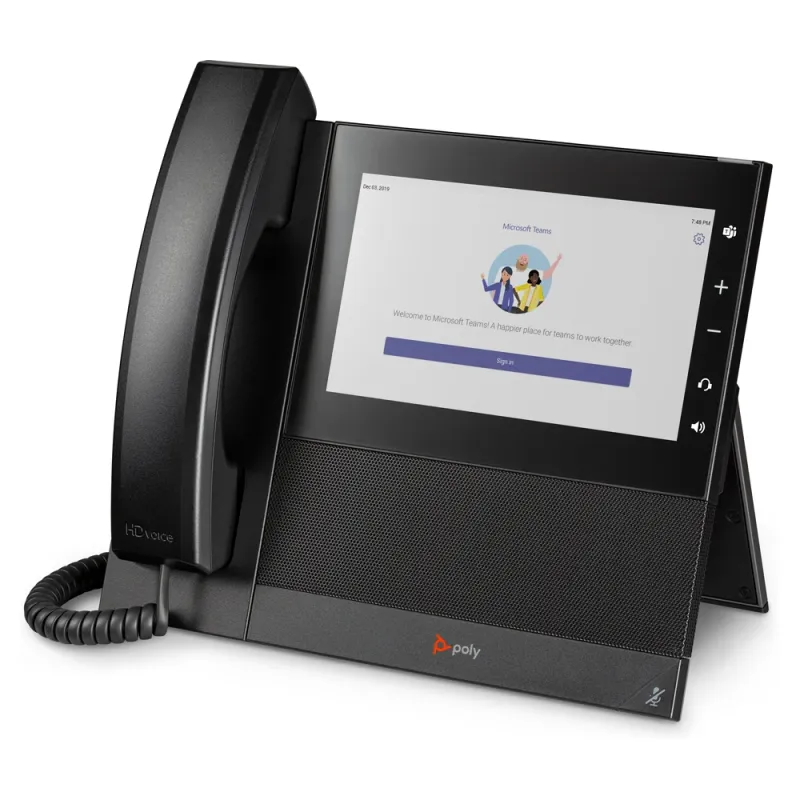 Teléfono IP Poly CCX 600 - 24 Líneas - Altavoz - Negro - Certificado para Microsoft Teams - 82Z84AA