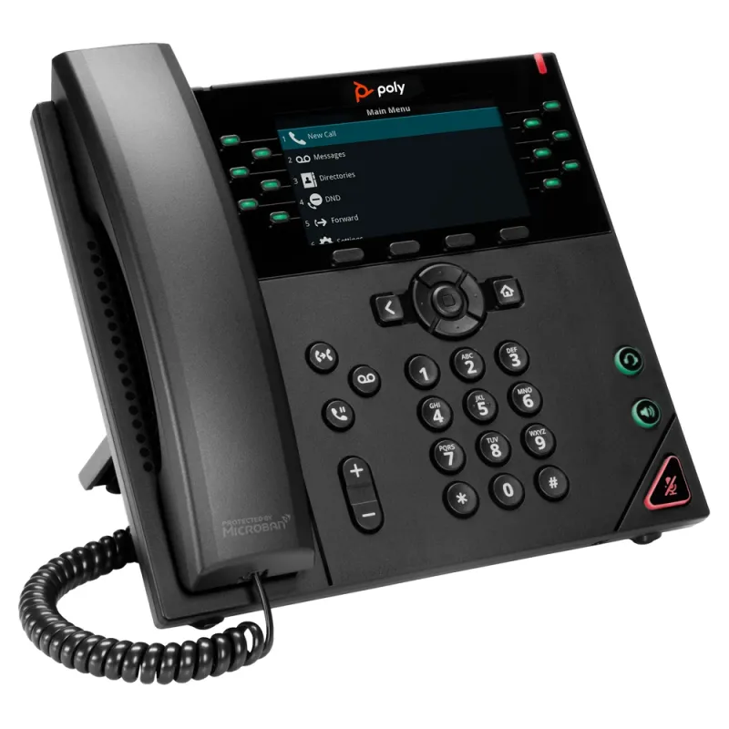 Teléfono IP Poly VVX 450 - 12 Líneas - Compatible con PoE - WW - 8B1L7AA#AC3