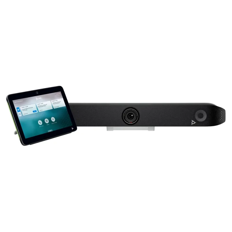Sistema de Videoconferencia Poly Studio X52 y Poly TC10 - 4K - Control Táctil - Cámara 4K 5x ePTZ Auto-Tracking - Ángulo de Visión 120° - Códec - Altavoz Estéreo - Montaje en Pared - 1 HDMI 1.83m - 1 Cat5e LAN 4.57m - NTSC/PAL - Alimentación: Tipo B NEMA 