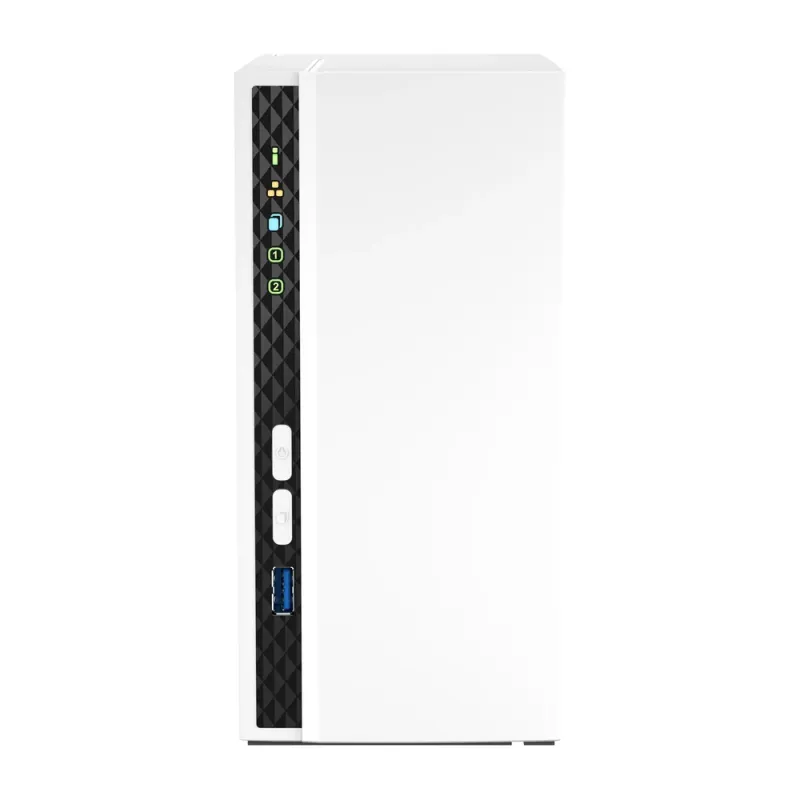 Qnap Ts-233 Servidor Nas O De Almacenamiento Tower Arm Cortex-A55 2 Gb 0 Tb Qnap Qts Blanco - TS-233