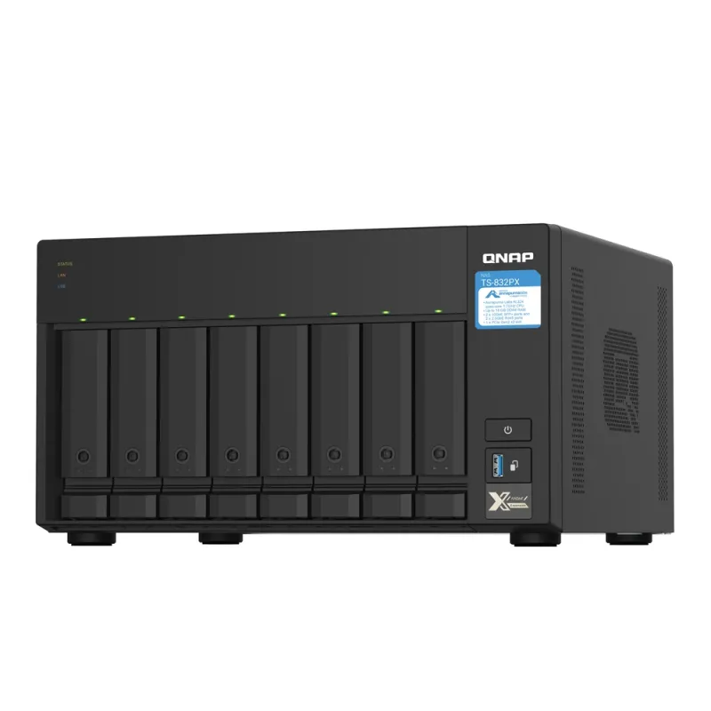 Sistema de Discos Duros NAS Qnap TS-832PX - 8 Bahías - TS-832PX-4G-US