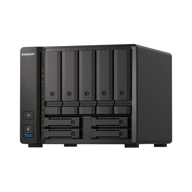 Sistema de Discos NAS Qnap TS-h973AX-8G-US - 9 Bahías - No Incluye Discos - TS-h973AX-8G-US