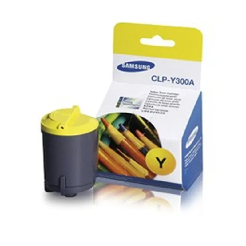 Tóner Samsung CLP-300 Amarillo Rendimiento 1000 Páginas - CLP-Y300A/XAX