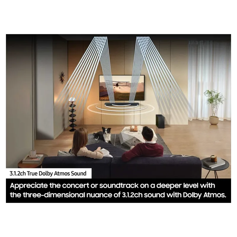 Barra de Sonido Samsung HW-QS730D - 3.1.2 Canales - Bluetooth - HDMI - HW-QS730D