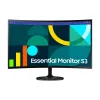 Monitor Samsung Essential S3 - 27" - Full HD - HDMI - VGA - Curvo - LS27D360GALXZX