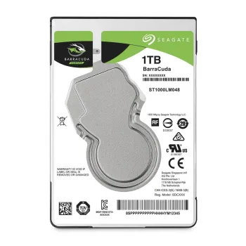 Disco Duro Interno Seagate BarraCuda - 2.5" - 1TB -  SATA 3 - 5400 RPM - ST1000LM048
