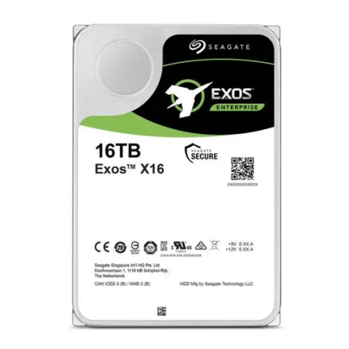 Disco Duro Interno Seagate Exos X16 - 3.5" - 16TB - SATA 3 - 7200 RPM - ST16000NM001G