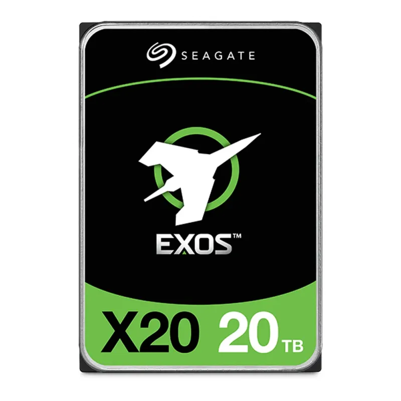 Disco Duro Interno Seagate Exos X20 - 3.5" - 20TB - SATA 3 - 7200 RPM - ST20000NM007D