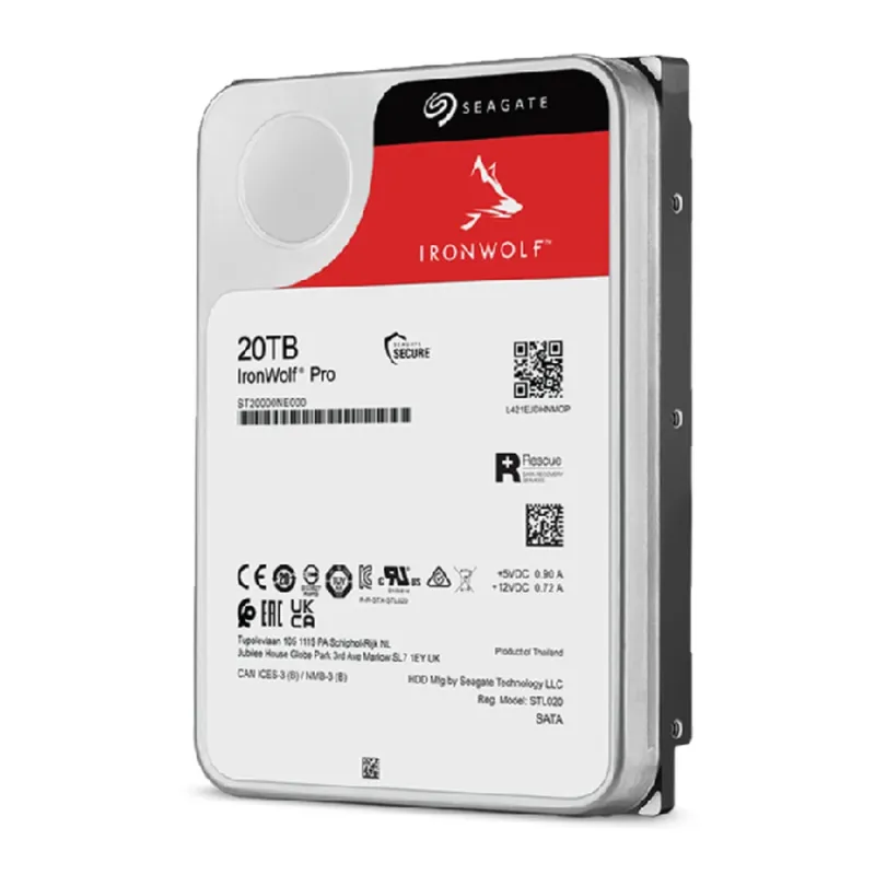 Disco Duro Seagate IronWolf Pro - 3.5" - 20TB - SATA 3 - Para NAS - ST20000NT001
