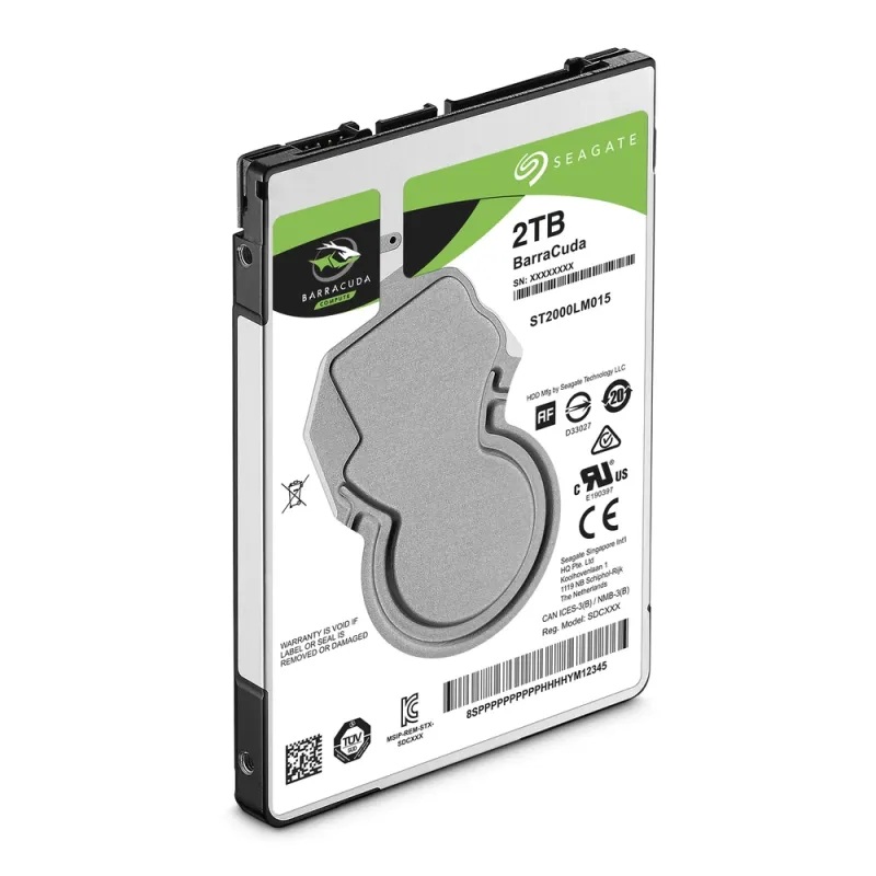 Disco Duro Interno Seagate Barracuda - 2.5" - 2TB - SATA 3 - 5400 RPM  - ST2000LM015
