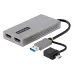 Adaptador de Video StarTech.com 107B-USB-HDMI - USB-A/USB-C a 2x HDMI - 107B-USB-HDMI Adaptador de Video StarTech.com 107B-USB-HDMI - USB-A/USB-C a 2x HDMI - 107B-USB-HDMI