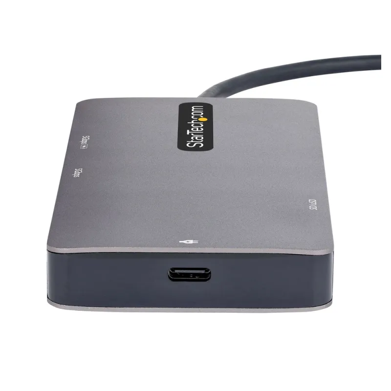 Docking Station StarTech.com 120B-USBC-MULTIPORT - HDMI - USB-C - USB 3.2 - MicroSD - SD - Gris Espacial - 120B-USBC-MULTIPORT