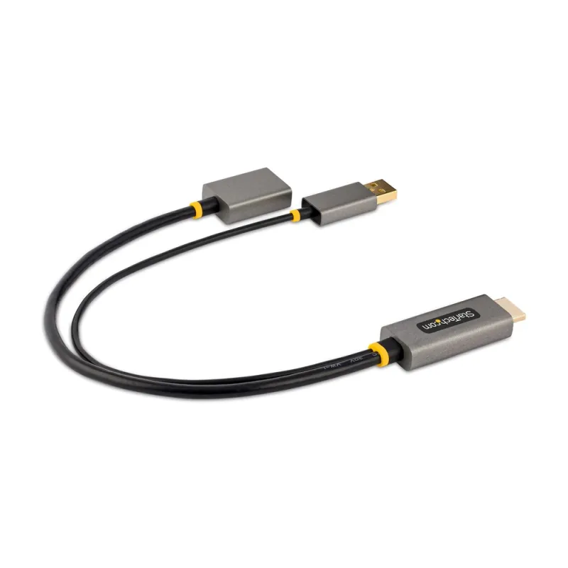 Adaptador de Video StarTech.com - HDMI A DisplayPort - 4K - Alimentación USB - 128-HDMI-DISPLAYPORT