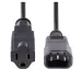 Extensión de Cable de Alimentación StarTech.com - C14 a NEMA 5-15R - 1m - 1415R-3F-POWER-CORD
