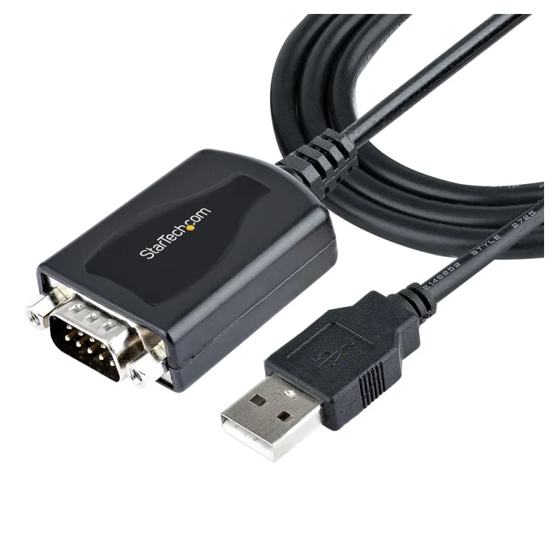 Adaptador StarTech.com - USB-A a Serial - 90cm - Negro - 1P3FPC-USB-SERIAL