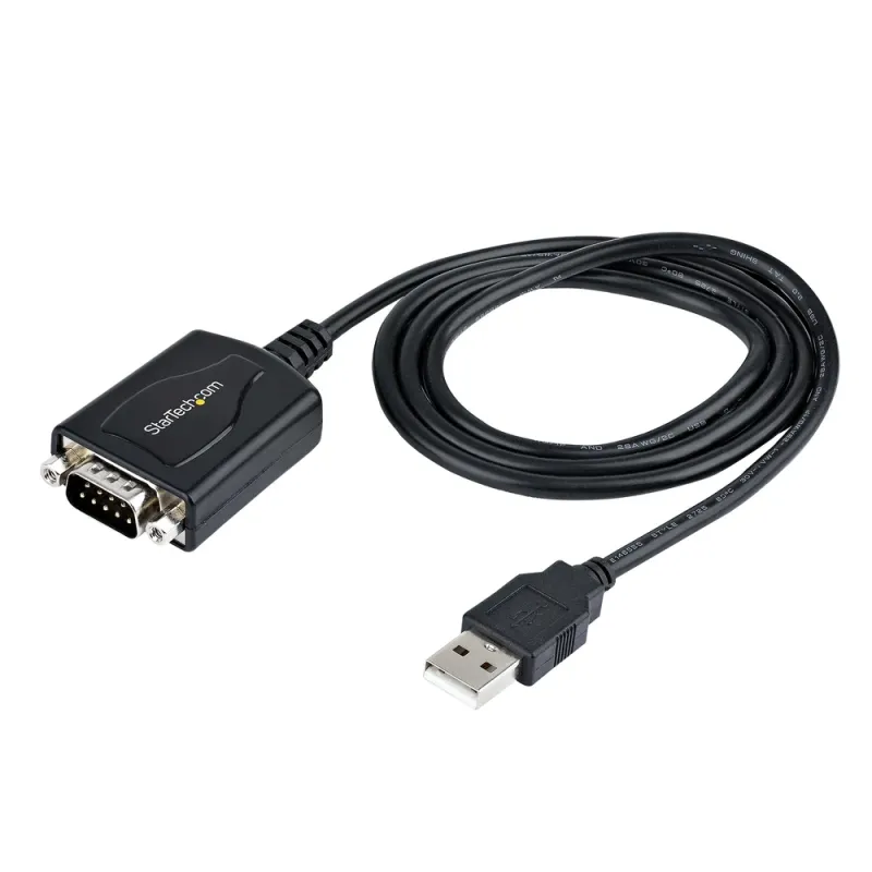 Adaptador StarTech.com - USB-A a Serial - 90cm - Negro - 1P3FPC-USB-SERIAL