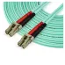Cable de Fibra Óptica StarTech.com - LC - Dúplex - Multimodo - 10M - Aguamarina - 450FBLCLC10