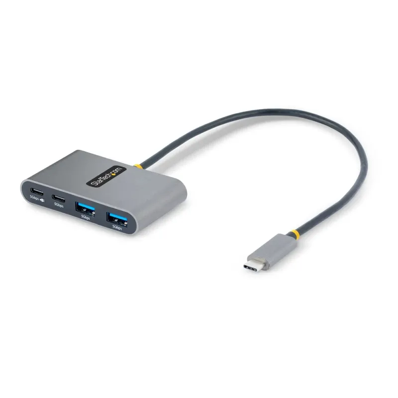 Hub USB StarTech.com - USB-C a 2x USB-A / 2x USB-C - Plata - 5G2A2CPDB-USB-C-HUB