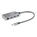 Hub USB StarTech.com 5G3AGBB-USB-A-HUB - USB-A a 3x USB 3.0 - Ethernet - Gris - 5G3AGBB-USB-A-HUB