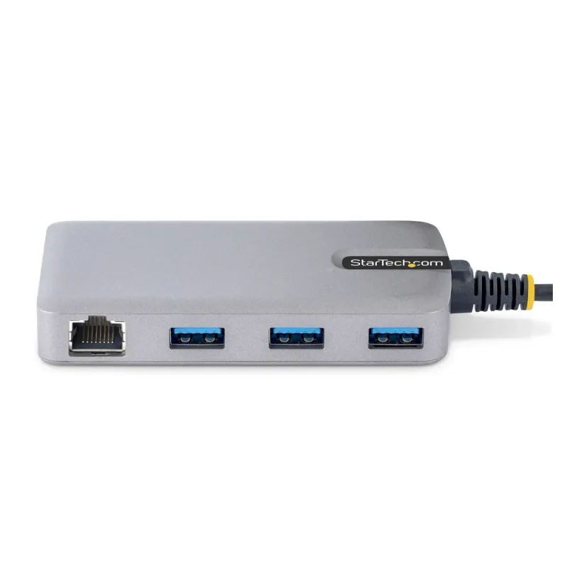 Hub USB StarTech.com 5G3AGBB-USB-C-HUB - USB-C a 3x USB 3.0 - Ethernet - Gris - 5G3AGBB-USB-C-HUB