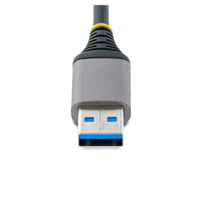 Hub USB StarTech.com 5G3AGBB-USB-A-HUB - USB-A a 3x USB 3.0 - Ethernet - Gris - 5G3AGBB-USB-A-HUB