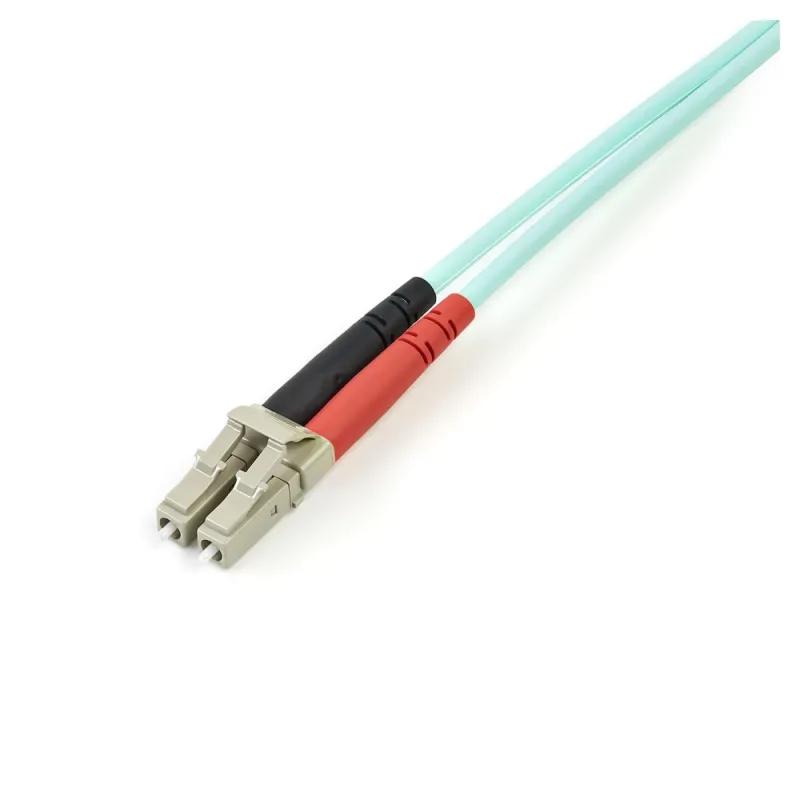 Cable de Fibra Óptica StarTech.com - LC - Dúplex - Multimodo - 3M - Aguamarina - 450FBLCLC3