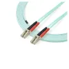 Cable de Fibra Óptica StarTech.com - LC - Dúplex - Multimodo - 3M - Aguamarina - 450FBLCLC3