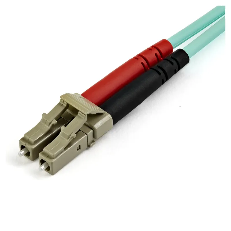 Cable de Fibra Óptica StarTech.com - LC - Dúplex - Multimodo - 10M - Aguamarina - 450FBLCLC10