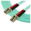Cable de Fibra Óptica StarTech.com - LC - Dúplex - Multimodo - 7M - Aguamarina - A50FBLCLC7
