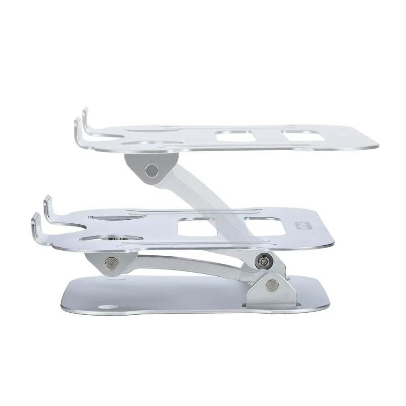 Base para Laptop StarTech.com - Ajustable - Soporta 10 kg - Plata - ADJ-LAPTOP-RISER