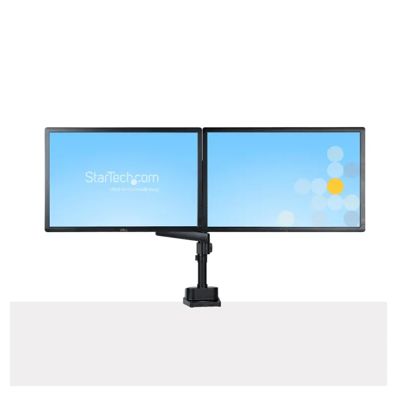 Soporte de Escritorio StarTech.com - Hasta 32" - Soporta 16Kg - Para 2 Pantallas - Articulado - ARMDUALPIVOT
