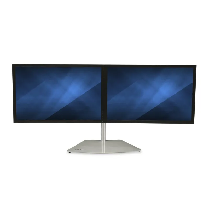 Soporte StarTech.com ARMDUOSS - Para 2 Monitores - Horizontal - Hasta 24" - Para Escritorio - Plata - ARMDUOSS