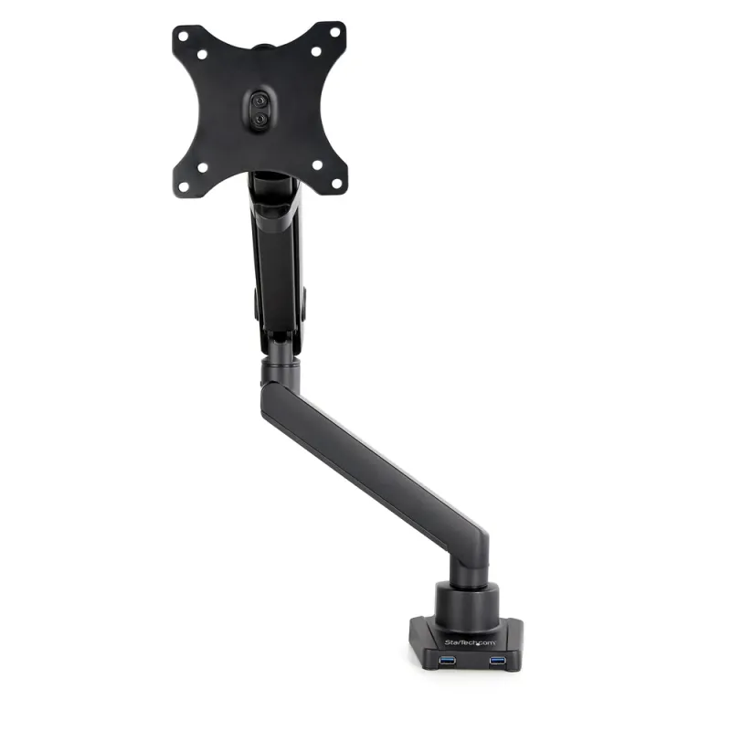 Soporte StarTech.com ARMSLIM2USB3 - 17" a 34" - Soporta 8Kg - 2 Puertos USB 3.0 - De Escritorio - Para Monitor - ARMSLIM2USB3