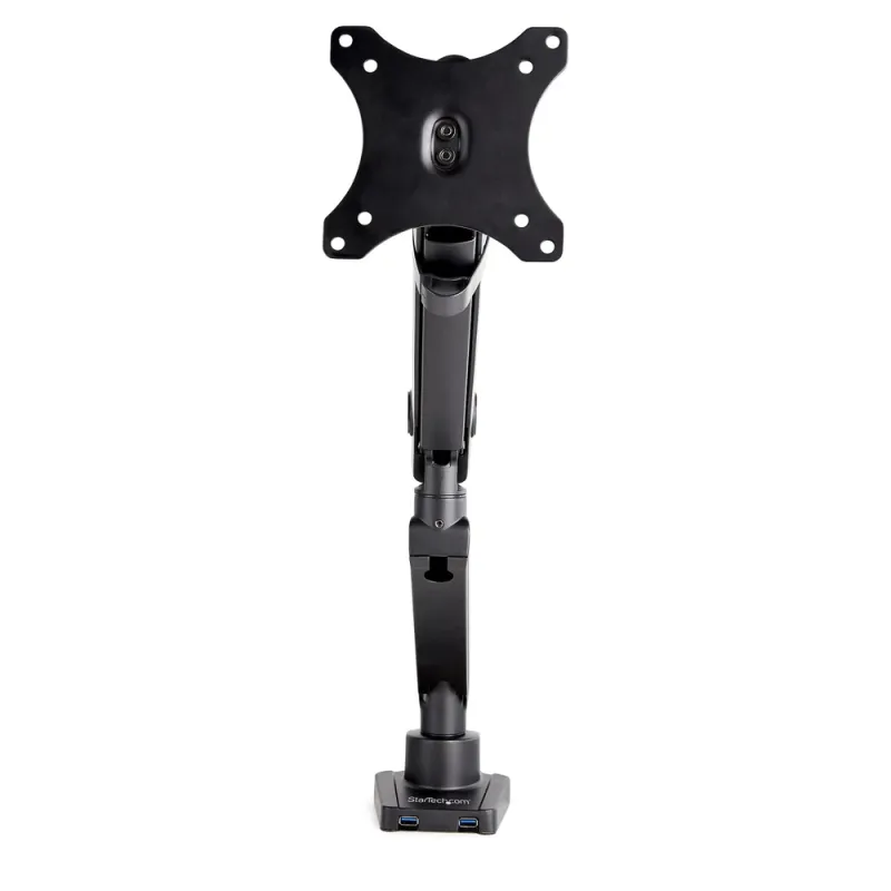 Soporte StarTech.com ARMSLIM2USB3 - 17" a 34" - Soporta 8Kg - 2 Puertos USB 3.0 - De Escritorio - Para Monitor - ARMSLIM2USB3