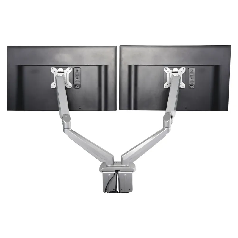 Soporte de Escritorio StarTech.com ARMSLIMDUOS - 15" a 32" -  Soporta 8kg - Para 2 Monitores - Ajustable - 2 Puertos USB - ARMSLIMDUOS