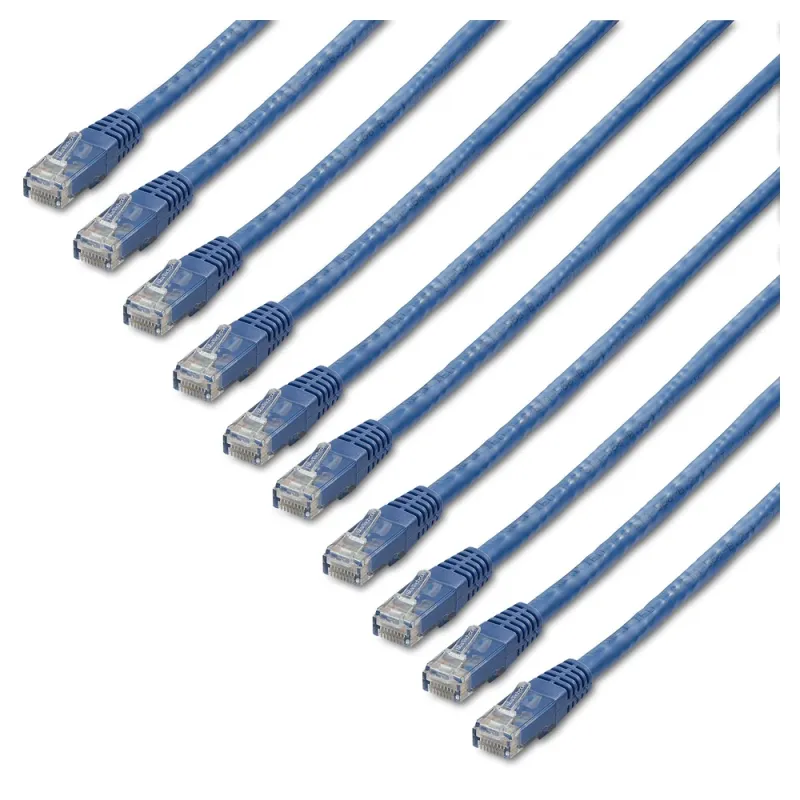 Cable de Red StarTech.com - Cat6 - RJ-45 - 1.8M - Azul - 10 Piezas - C6PATCH6BL10PK