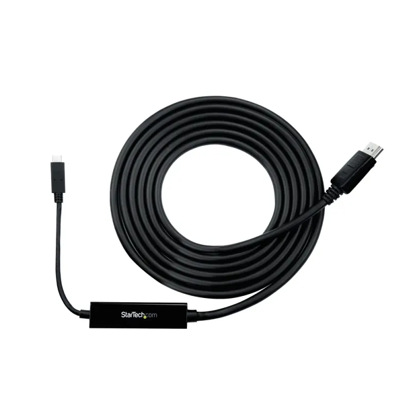 Cable Adaptador StarTech.com CDP2DPMM3MB - 3 m - USB-C a DisplayPort - 4K - Negro - CDP2DPMM3MB