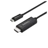 Cable Adaptador StarTech.com CDP2HD3MBNL - 3m - USB-C a HDMI - 4K - Negro - CDP2HD3MBNL