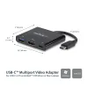Convertidor de Vídeo StarTech.com - USB-C - HDMI 4K - USB A - Negro - CDP2HDUACP