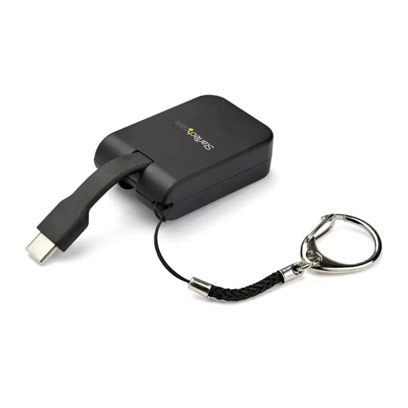Adaptador Portátil StarTech.com - USB-C a VGA - Macho/Hembra - 1080p - Llavero - CDP2VGAFC