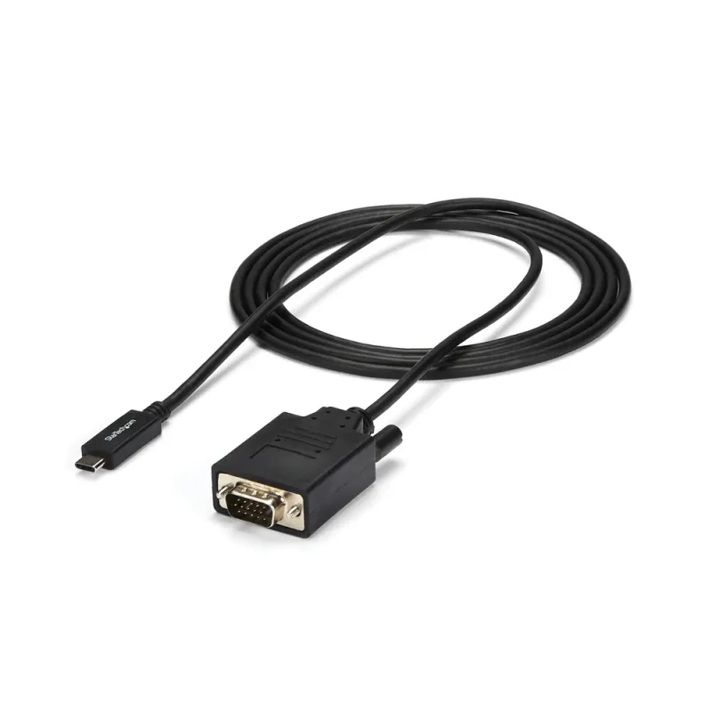 Cable Convertidor StarTech.com - USB-C a VGA - 2M - 1920x1200 - CDP2VGAMM2MB