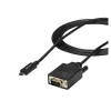 Cable Convertidor StarTech.com - USB-C a VGA - 2M - 1920x1200 - CDP2VGAMM2MB