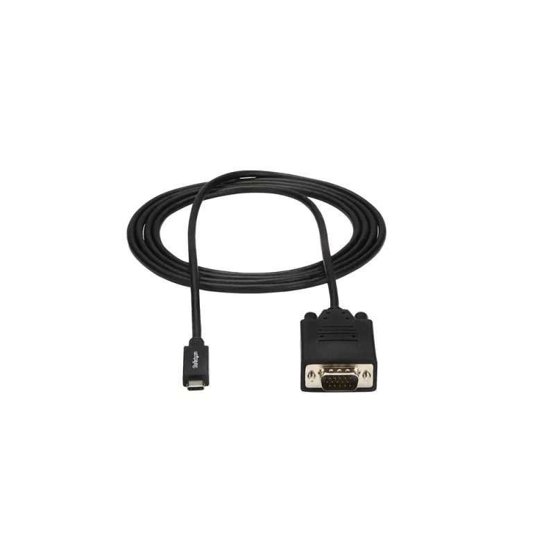 Cable Convertidor StarTech.com - USB-C a VGA - 2M - 1920x1200 - CDP2VGAMM2MB