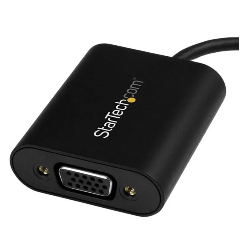 Convertidor StarTech.com CDP2VGASA - USB C a VGA - Negro - CDP2VGASA