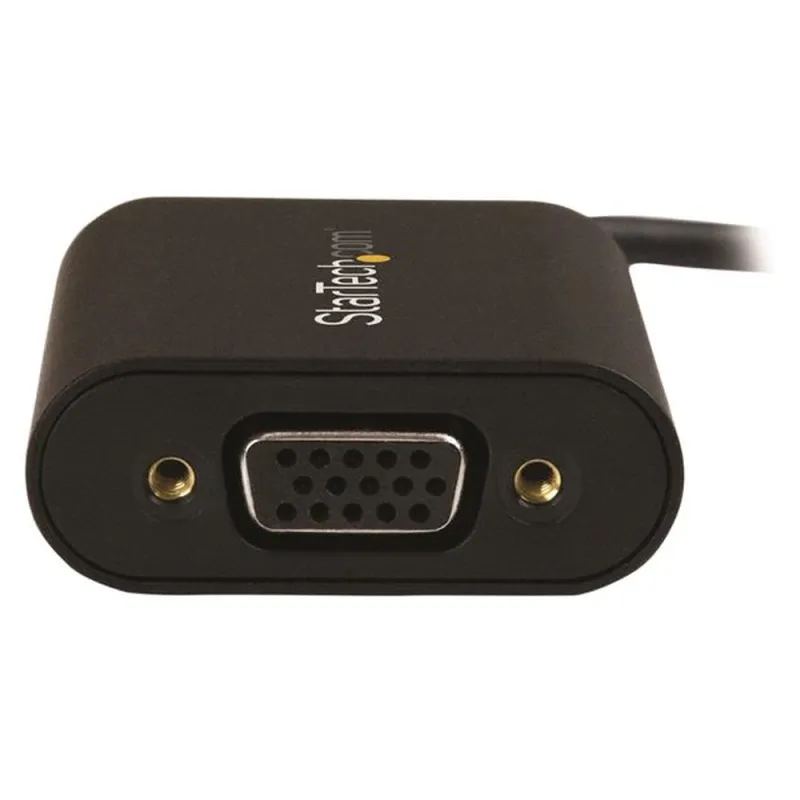 Convertidor StarTech.com CDP2VGASA - USB C a VGA - Negro - CDP2VGASA