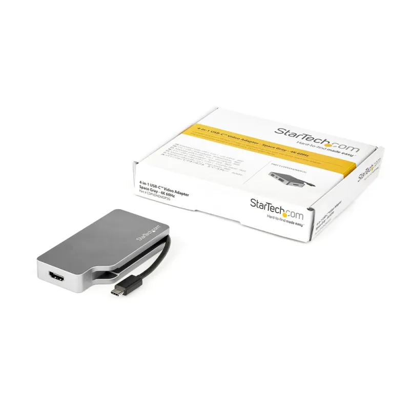 Adaptador StarTech.com CDPVDHDMDP2G - HDMI - VGA - DVI - USB-C - Gris - CDPVDHDMDP2G